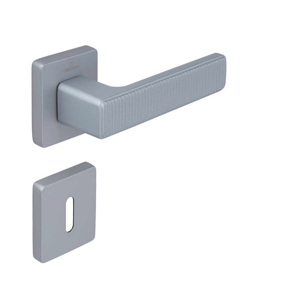 ροοτ3 Πόμολο Πόρτας Πλαστικό No ROOT Ροζέτα Χρώμιο Ματ - Image 1