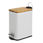 Καλάθι μπάνιου 5 λίτρα με κάλυμμα bamboo soft close Eurocasa