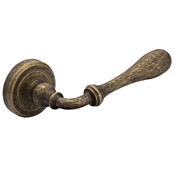 370-03αντ Roline Κ370 Πόμολο Μεσόπορτας Ζεύγος από Ορείχαλκο Αντικέ Φ50x114mm - Image 1