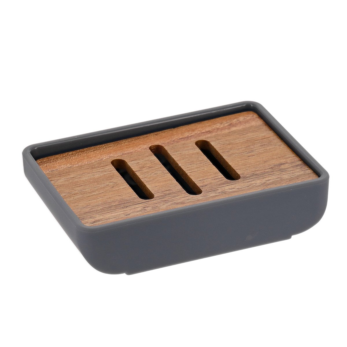 64206180 Σαπουνοθήκη abs bamboo 13,3x8x1,5 cm Eurocasa - Image 1