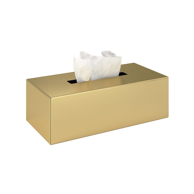 66e48fa9a4ce1_120-023 Επικαθήμενη / Επιτοίχια Θήκη Χαρτομάντηλων - Brushed Gold, Pam & Co, W25 x D13 x H7,5 (cm), 120-023 - Image 1