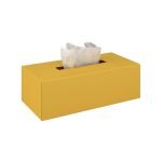 Επικαθήμενη / Επιτοίχια Θήκη Χαρτομάντηλων - Matt Yellow, Pam & Co, W25 x D13 x H7,5 (cm), 120-603