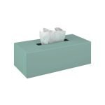 Επικαθήμενη / Επιτοίχια Θήκη Χαρτομάντηλων - Matt Turquoise, Pam & Co, W25 x D13 x H7,5 (cm), 120-913