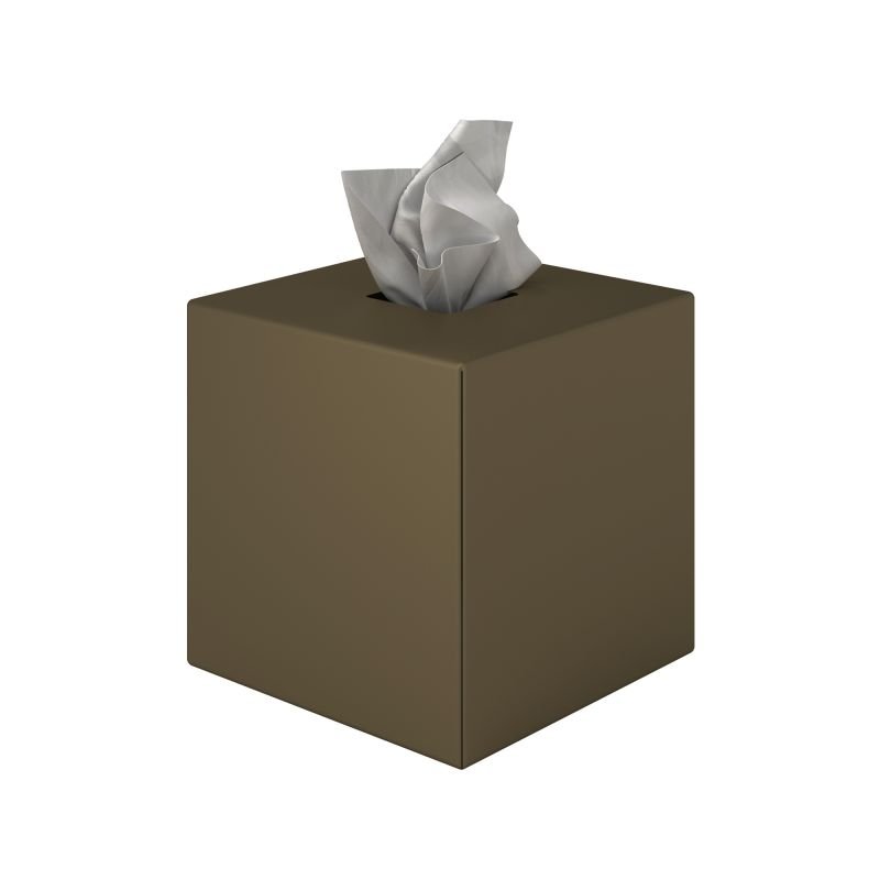 66e4962689775_124-963 Θήκη Χαρτομάντηλων Κύβος - Matt Light Bronze, Pam & Co, W13 x D13 x H13 (cm), 124-963 - Image 1