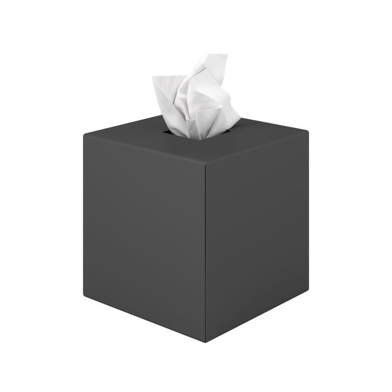 66e49626a649f_124-113 Θήκη Χαρτομάντηλων Κύβος - Matt Anthracite, Pam & Co, W13 x D13 x H13 (cm), 124-113 - Image 1