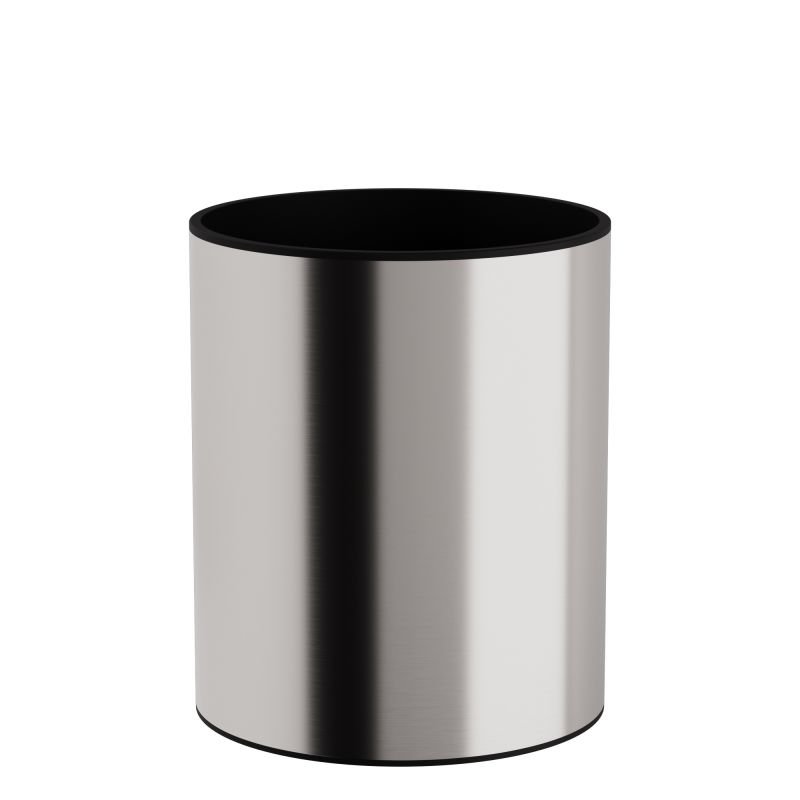 66e6bf5a820fe_2530-011 Καλάθι Γραφείου / Δωματίου 15 Lit - Matt Inox, Pam & Co, Ø25 x H30 (cm), 2530-011 - Image 1