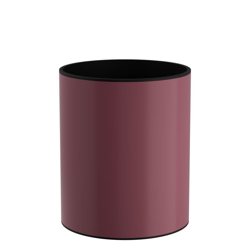 66e6bf5b459cd_2530-153 Καλάθι Γραφείου / Δωματίου 15 Lit - Matt Bordeaux, Pam & Co, Ø25 x H30 (cm), 2530-153 - Image 1