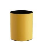 Καλάθι Γραφείου / Δωματίου 15 Lit - Matt Yellow, Pam & Co, Ø25 x H30 (cm), 2530-603