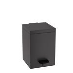 Χαρτοδοχείο 5 Lit, Soft Close - Matt Anthracite, Pam & Co, W18 x D18 x H26 (cm), 137-113