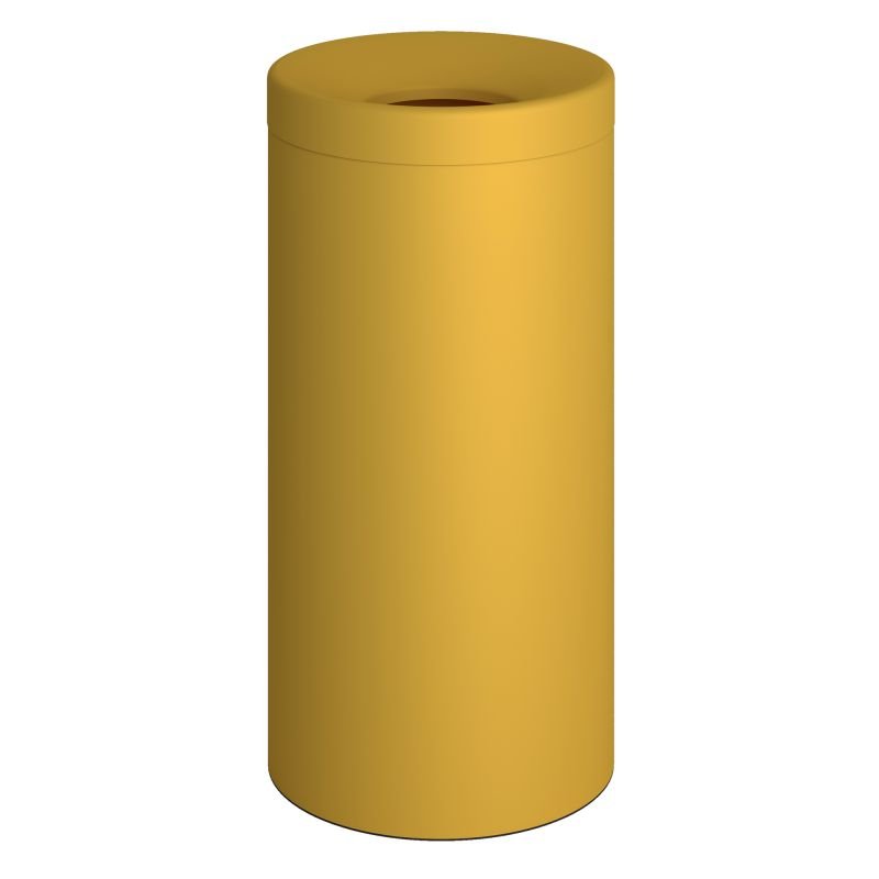 66eb0c4863d89_663470-603 Καλάθι Απλύτων 65 Lit - Matt Yellow, Pam & Co, Ø34 x H70 (cm), 663470-603 - Image 1