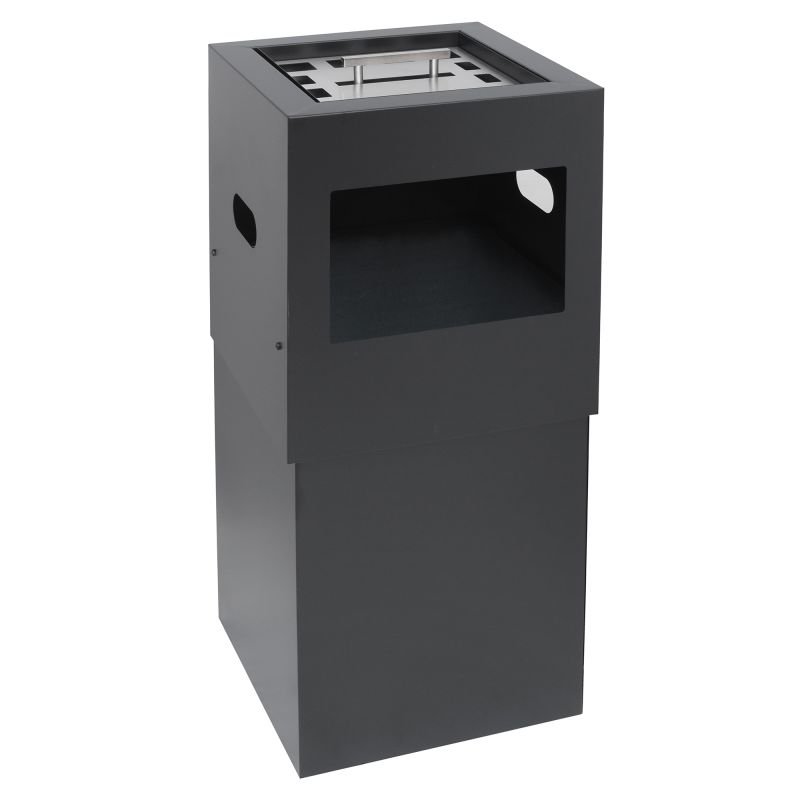66ee8adcdd7b2_90-404090t-113 Κάδος 90 Lit & Σταχτοδοχείο - Matt Anthracite, Pam & Co, W40 x D40 x H90 (cm), 90-404090t-113 - Image 1