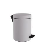 Χαρτοδοχείο 5 Lit, Soft Close - Matt Ice White, Pam & Co, Ø20 x H28 (cm), 05-096-034
