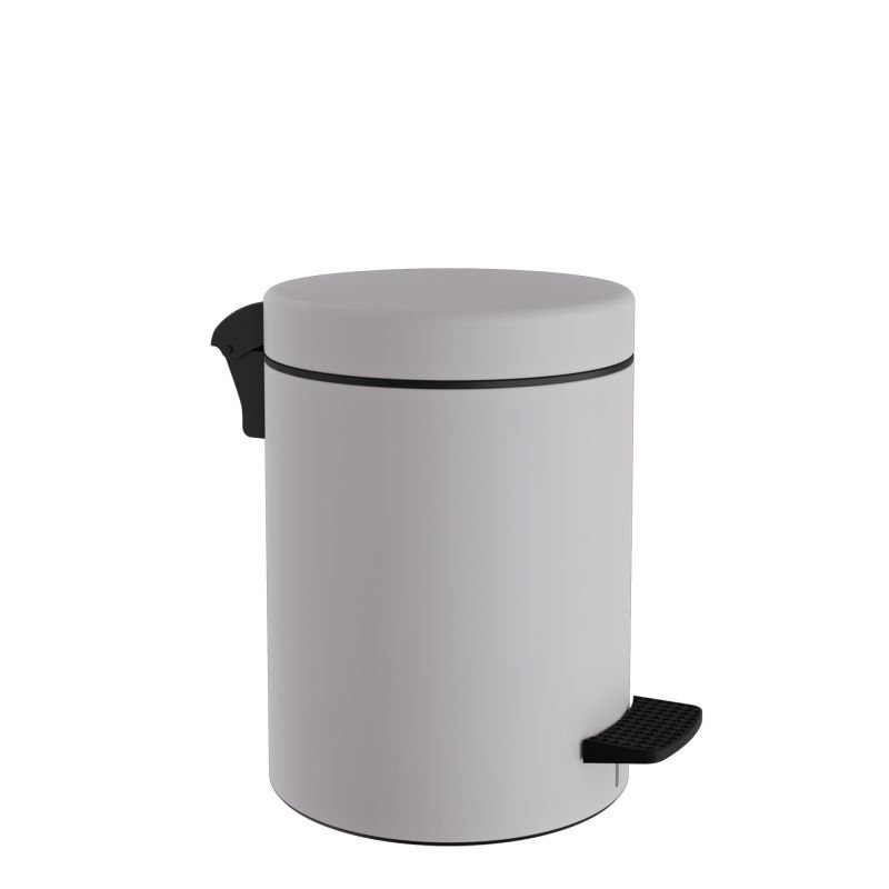 66fbb65ced3cf_05-096-034 Χαρτοδοχείο 5 Lit, Soft Close - Matt Ice White, Pam & Co, Ø20 x H28 (cm), 05-096-034 - Image 1