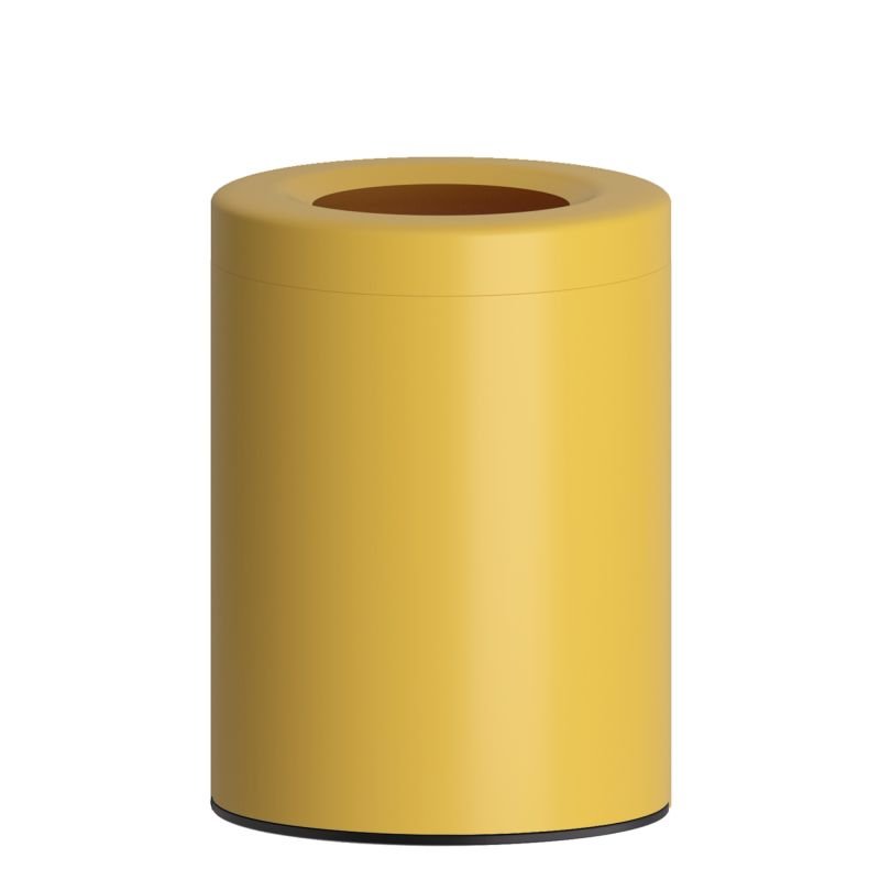 66fc00af0de2f_2536-603 Καλάθι Γραφείου / Δωματίου 12 Lit - Matt Yellow, Pam & Co, Ø25 x H30 (cm), 2536-603 - Image 1