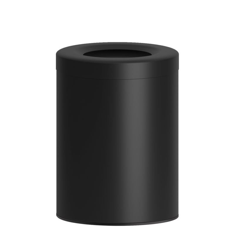 66fc00d46aacf_2536-403 Καλάθι Γραφείου / Δωματίου 12 Lit - Matt Black, Pam & Co, Ø25 x H30 (cm), 2536-403 - Image 1