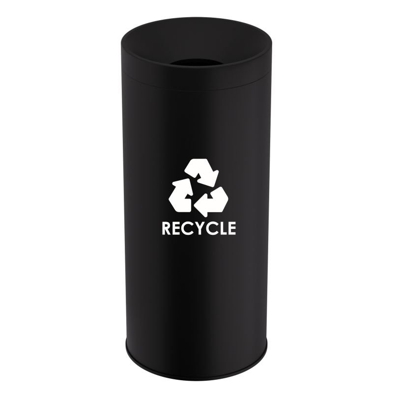 67028d35c88f2_683470-403 Κάδος Ανακύκλωσης 65 Lit - Matt Black, Pam & Co, Ø34 x H70 (cm), 683470-403 - Image 1