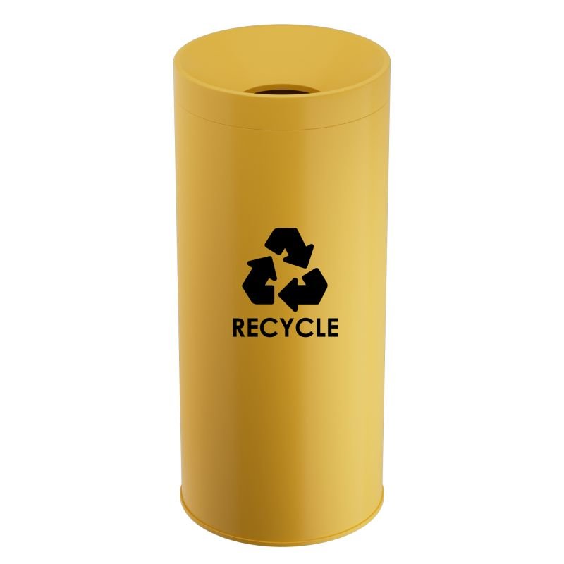 67028d35eaadc_683470-603 Κάδος Ανακύκλωσης 65 Lit - Matt Yellow, Pam & Co, Ø34 x H70 (cm), 683470-603 - Image 1