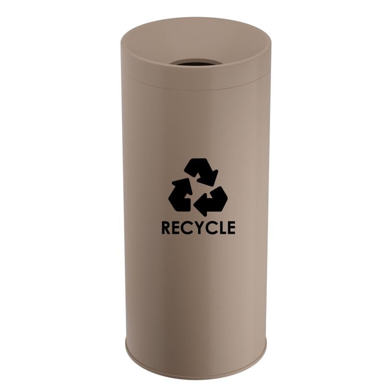 67028d55edc85_683470-103 Κάδος Ανακύκλωσης 65 Lit - Matt Beige, Pam & Co, Ø34 x H70 (cm), 683470-103 - Image 1