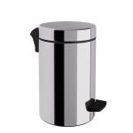 Χαρτοδοχείο 10 Lit Soft Close, No Inner Bucket - Inox, Pam & Co, Ø20 x H37 (cm), 2037-001