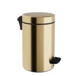 Χαρτοδοχείο 10 Lit Soft Close, No Inner Bucket - Brushed Gold, Pam & Co, Ø20 x H37 (cm), 2037-023