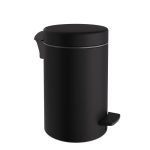 Χαρτοδοχείο 10 Lit Soft Close, No Inner Bucket - Matt Black, Pam & Co, Ø20 x H37 (cm), 2037-403