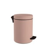 Χαρτοδοχείο 5 Lit, Soft Close - Matt Dusty Pink, Pam & Co, Ø20 x H28 (cm), 05-096-304