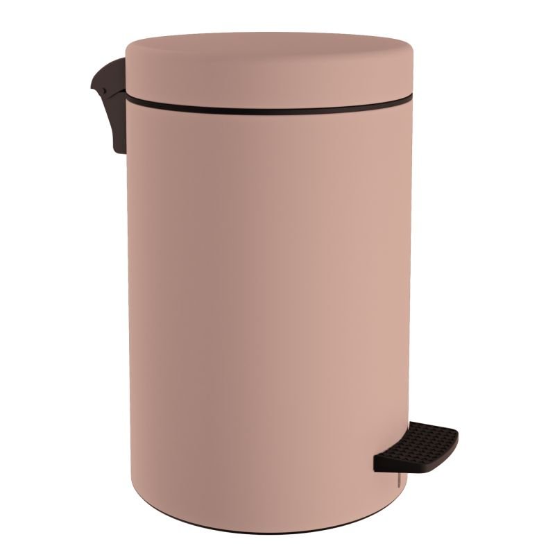 67a25aa3f0152_12-090-304 Χαρτοδοχείο 12 Lit, Soft Close - Matt Dusty Pink, Pam & Co, Ø25 x H40 (cm), 12-090-304 - Image 1