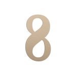 Roline 468 Πινακίδα με Αριθμό 8 από Πλαστικό Μεταλλιζέ 50mm