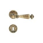 Ιταλικό Πόμολο Ninfa Porcellana Μπρονζέ Ματ με ροζέτα 176