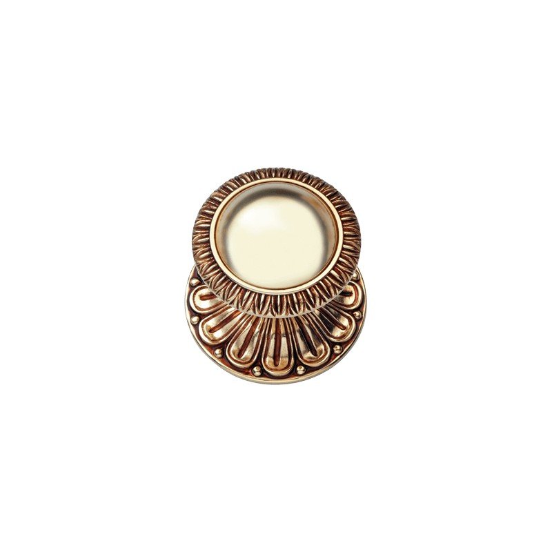 cat-ninfa-pt-door-knob Ιταλικό Vintage Σταθερό Πόμολο Ninfa French gold με πλάκα 105 - Image 1