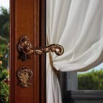 Ιταλικό Vintage Πόμολο Poesia French gold με ροζέτα 120 - Image 2