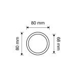 Ιταλικό Vintage Σταθερό Πόμολο Ninfa French gold με πλάκα 105 - Image 2