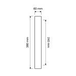 Ιταλική Vintage Μπρονζέ Ματ Λαβή Έλξης σε Πλάκα Opera 113 - Image 2