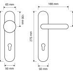 Ιταλικό Vintage Σταθερό πόμολο σε Πλάκα Queen French gold 126 - Image 2