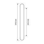 Ιταλική Vintage Λαβή Queen French gold 128 - Image 2