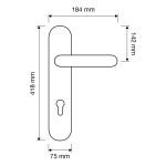 Ιταλικό Vintage Πόμολο Queen French gold σε Πλάκα 131 - Image 3