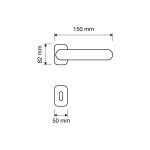 Ιταλικό Vintage Πόμολο Queen French gold με ροζέτα 133 - Image 3