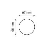 Ιταλικό Vintage Σταθερό πόμολο Rococò French gold 139 - Image 2