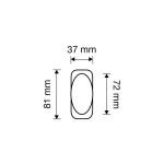 Ιταλικό Vintage Περιστρεφόμενο Πόμολο Sissy French gold με ροζέτα 143 - Image 2