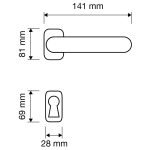 Ιταλικό Vintage Πόμολο Sissy French gold με ροζέτα 146 - Image 2
