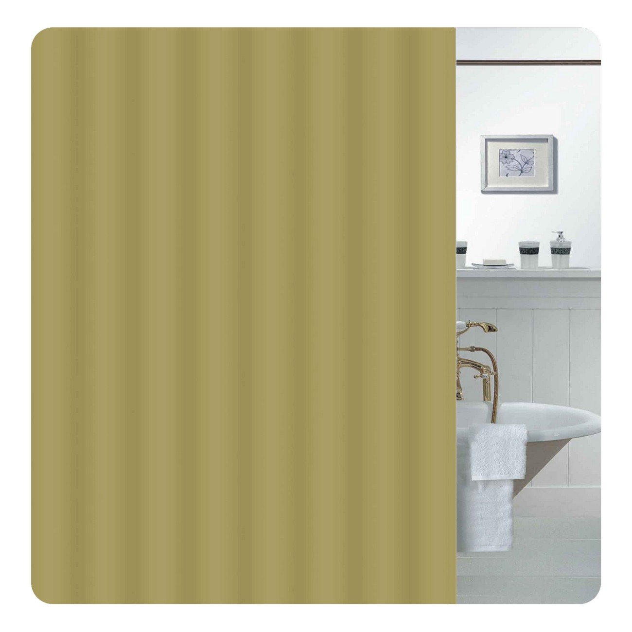 e-3112-03-koyrtina-mpanioy-pacific-monochromi-web Υφασμάτινη Κουρτίνα Μπάνιου 2.20 Υψος Μπεζ Σκούρο