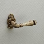 Ιταλικό Vintage Πόμολο Ninfa French gold με ροζέτα 106 - Image 2