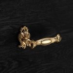 Ιταλικό Vintage Πόμολο Queen French gold με ροζέτα 133 - Image 2