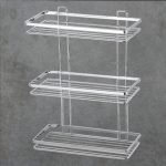 ΡΑΦΙΕΡΑ ΜΠΑΝΙΟΥ 3 ΡΑΦIΩΝ ΜΕΤΑΛΛΙΚΗ ΙΣΙΑ 25X12X46