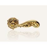 Ιταλικό Vintage Πόμολο Rococò Επίχρυσο με ροζέτα 136