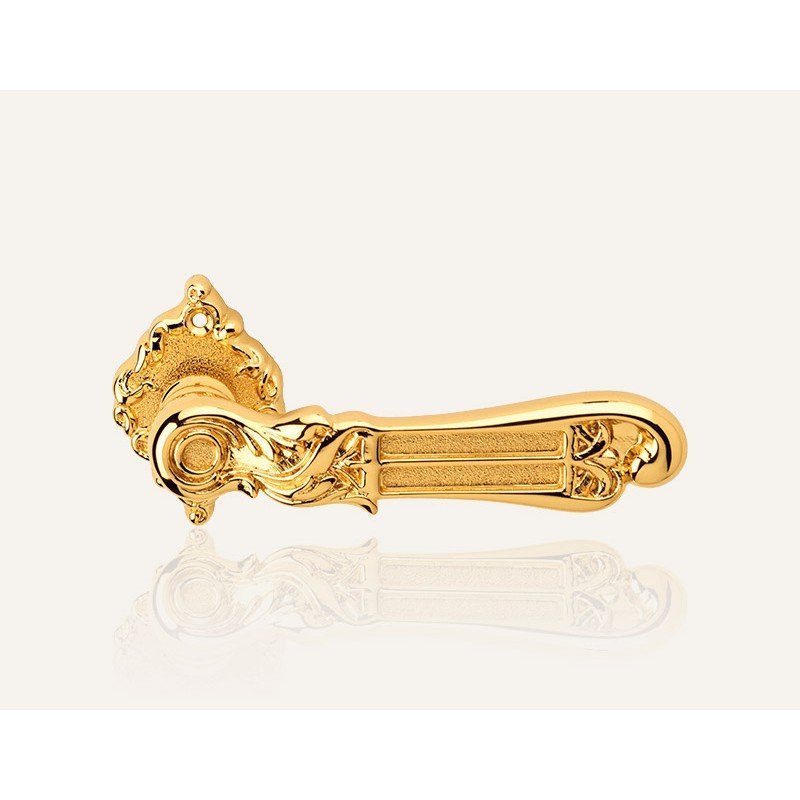 still-tiffany-oz-door-handle Ιταλικό Vintage Πόμολο Tiffany Επίχρυσο με ροζέτα 162 - Image 1