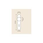 Ιταλικό Vintage Περιστρεφόμενο Πόμολο Sissy French gold με πλάκα 142 - Image 2