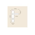 Ιταλικό Vintage Πόμολο Zaara French gold με πλάκα 170 - Image 3