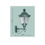 Ιταλικό Φωτιστικό - Φανάρι Εξωτερικού Χώρου Αλουμινίου ΑΠ54