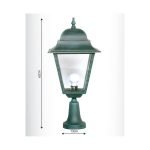 Ιταλικό Φωτιστικό - Φανάρι Εξωτερικού Χώρου Αλουμινίου ΔΑ490